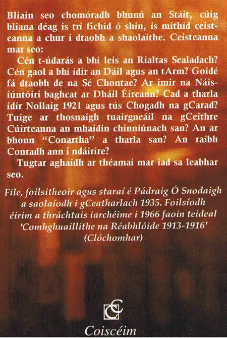 Ón Droichead go dtí an Duibheagán Pádraig ó Snodaigh Coiscéim 1997