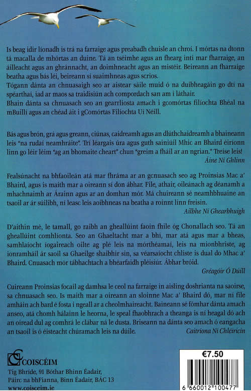 Faigh Greim ar an Ghrian Proinsias Mac a' Bhaird Filíocht Gaeilge Filíocht fíor-mhaith Gaeilge 