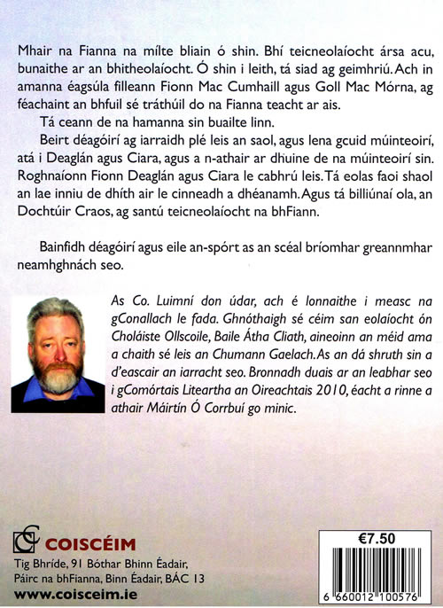 Athfhianna An Chead Bheirt Coilin O Corrbui Fionn Mac Cumhail agus na Fianna Goll Mac Morna Gearrscéal do déagóirí Irish book for téenagers Irish learming learn Irish 