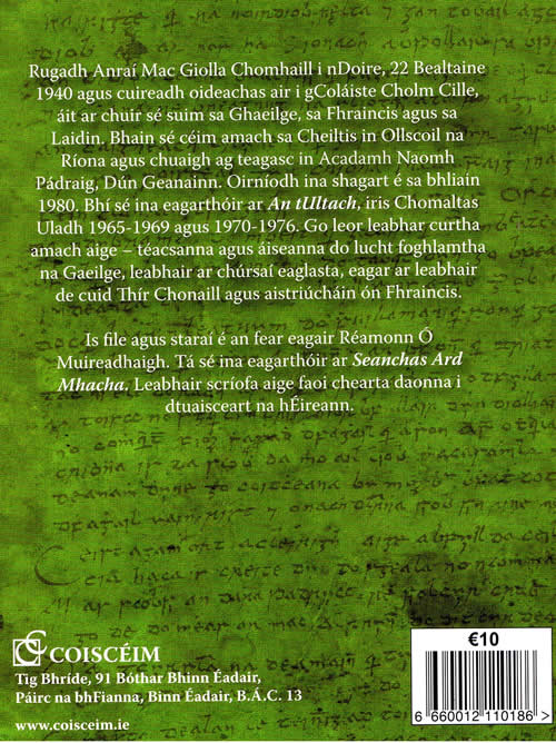 Feillscribhinn Anrai Mac Giolla Comhaill Eagraithe ag Reamonn O Muireadhaigh 