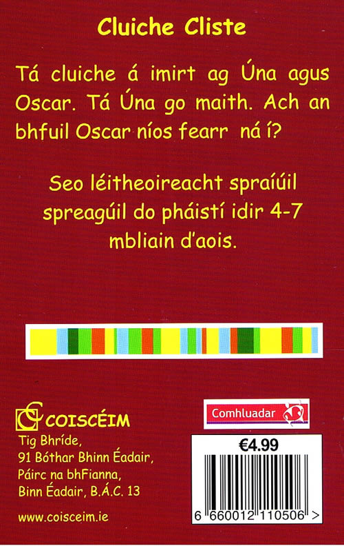 Cluiche Cliste Ar Scealta Seonaidh Ni Shiomoin Leabhair Gaeilge do Phaisti oga