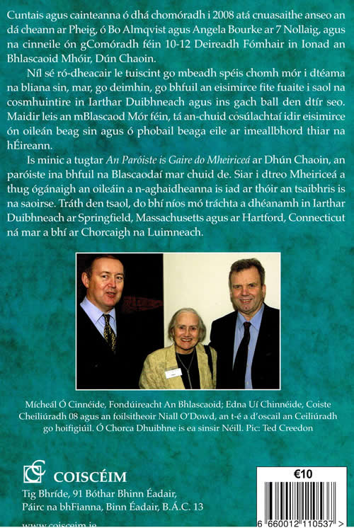 Ceiliuradh an Bhlascaoid Imirce agus imigein Micheal de Mordha An Bhlascaod Mór The Great Blasket Blasket Islands Daingean Ui Chuise Peig Sayers Celebration 50th anniversary pof Peig Sayers