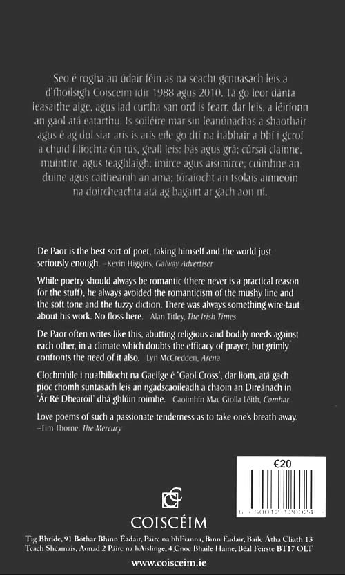 Rogha Danta Louis de Paor Selected poems selected Irish Poetry Filíocht Filiocht Prose Gaelic Prose Gaelic poems Gaelic Poetry
