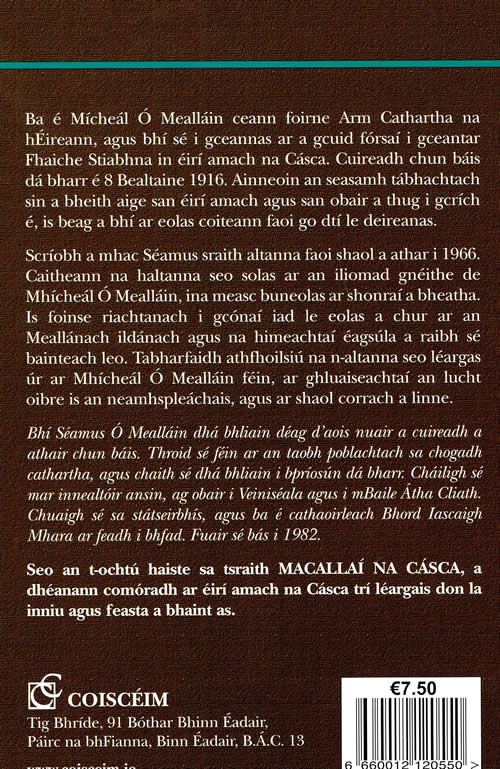 Macallaí na Cásca 8 Mícheál Ó Mealláin  le Séamus Ó Mealláin Curtha in eagar ag Aindrias Ó Cathasaigh
