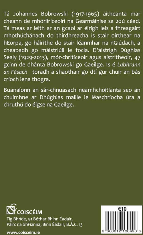 Labhran an Fasach Danta Johannes Bobrowski le Dughlas Sealy