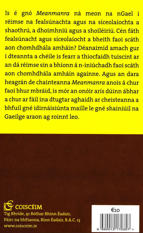 Meanmanra An tSiceolaiocht agus an fhealsunacht curtha in eagar ag Seaghan Mac an tSionnaigh agus Oisin Uibh Eachach