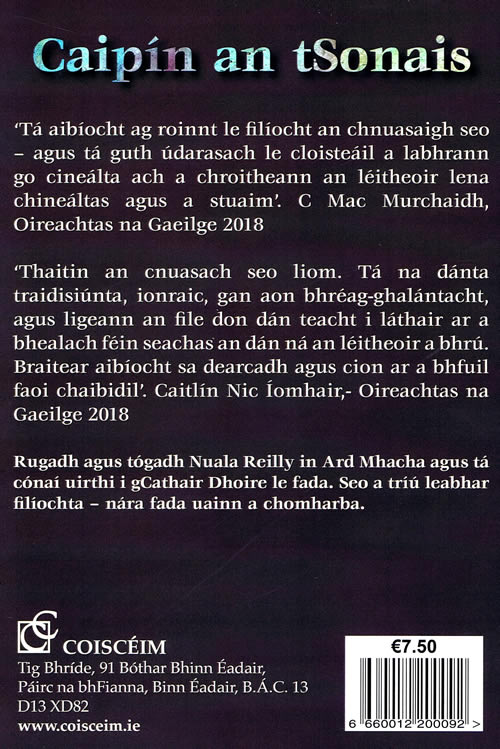 Caipin an tSonais le Nuala reilly - Cnuasach Filiochta Gaelic Poetry