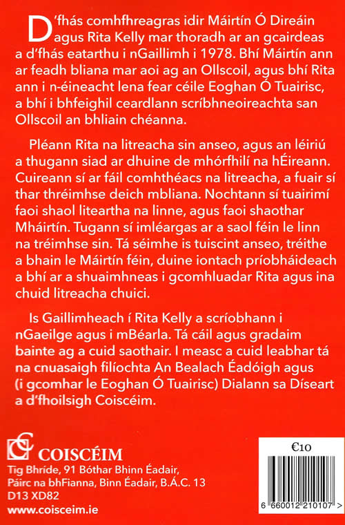 Le Gean o Mhairtin le Rita Kelly marana ar litriocht o Mhairtin Ó DDirain