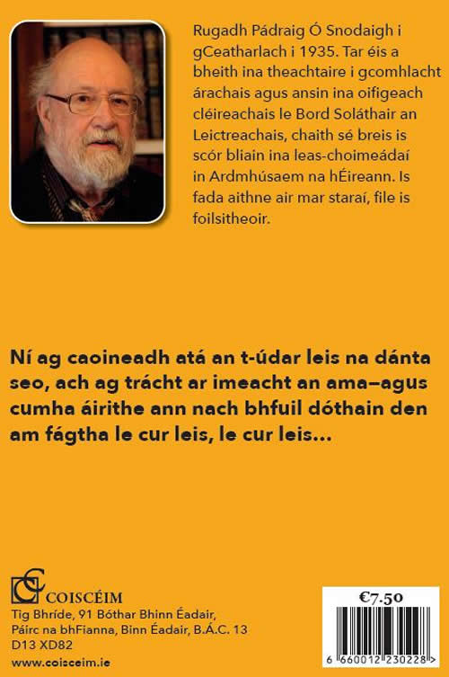 Fomhar na nDeor le Padraig O Snodaigh filiocht Geailge poetry