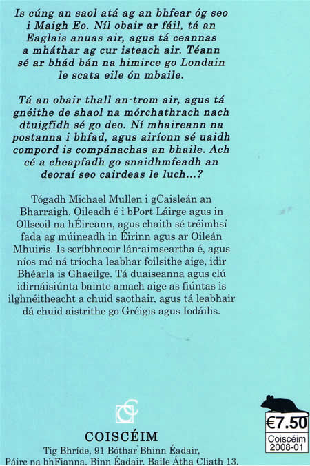 An Fear Agus An Luch Michael Mullen Coiscéim 2008 Coisceim Úrscéal 