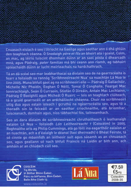 Lón Léitheorachta Lon Leitheorachta Philip Cummings Cuasach Gearscealta Short stories in Irish Irish short stories Book Livro Livre Leabhar