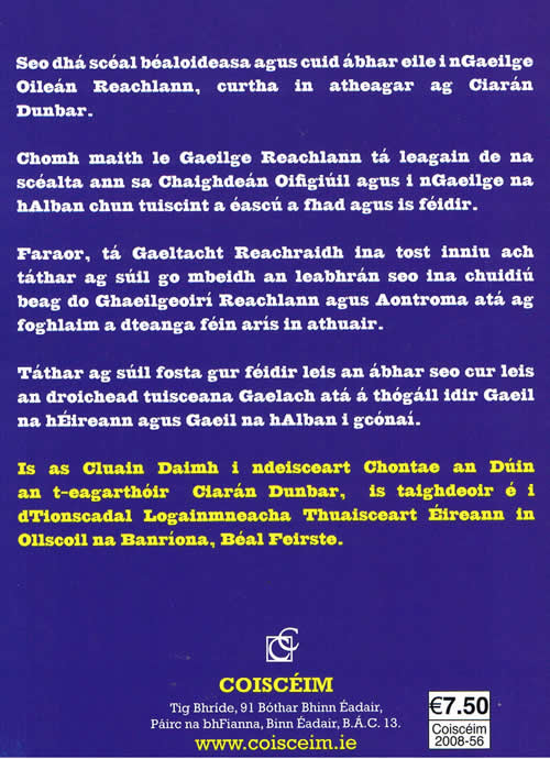 Dhá Scéal Reachlann Ciarán Dunbar Scéal i nGaeilge Albain Éire agus Reachlann