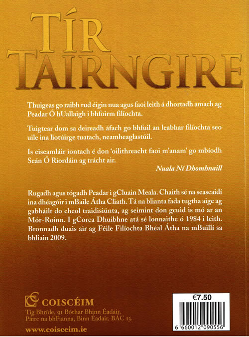 Tír Tairngire Peadar Ó hUallaigh Filíocht Dánta prós Irish poeatry Poems prose