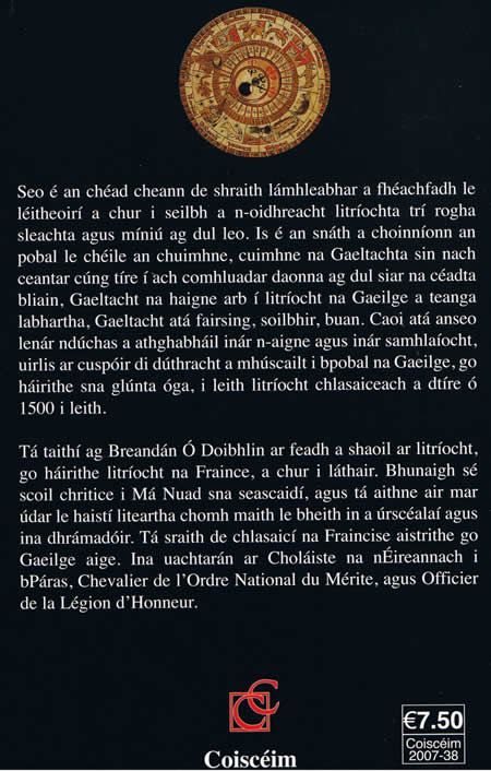 Manuail de Litríocht na Gaeilge 1 Monsignor Breandán Ó Doibhlin Irish in the Middle Ages 500AD to 1500AD