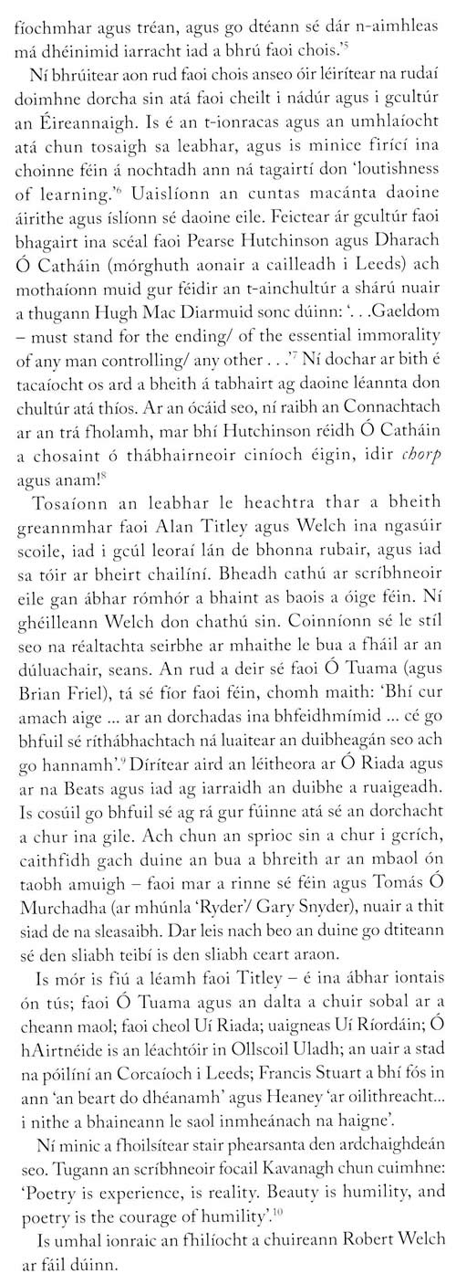 Japhy Ryder ar Shleasaibh na Mangartan le Robert Anthony Welch Léirmheas i Comhar Bealtaine 2012